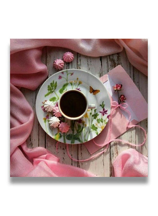 Coffee Wall Art Painting Multicolour 50 x 50cm
