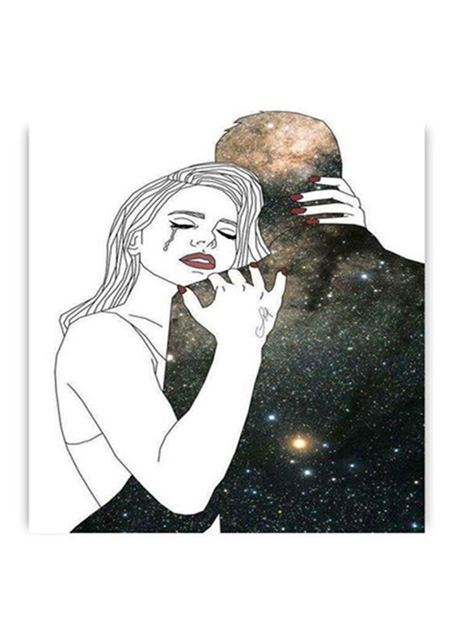 لوحة فنية لديكور الحائط برسمة لكلمة "Love" متعدد الألوان 50 x 50سم