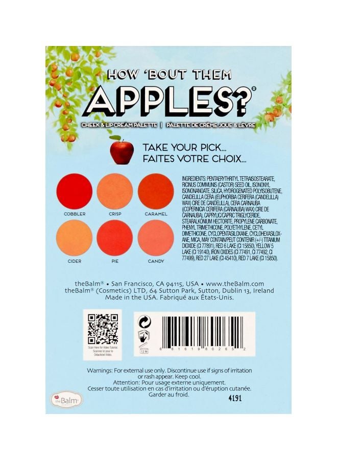 theBalm - How 'Bout Them Apples? Lip and Cheek Cream Face Palette Cider/Cobbler/Crisp - Image 1