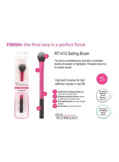 REAL TECHNIQUES Setting Powder Plus Highlighter Brush Pink  - Image 4