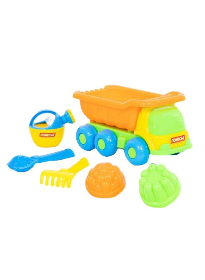 بوليسي مجموعة ألعاب شاحنة الرمل كيشا من 6 قطع - Image 1