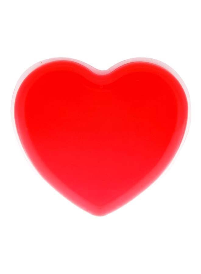 SUN SMILE Heart Shaped Makeup Puff Red - Image 2