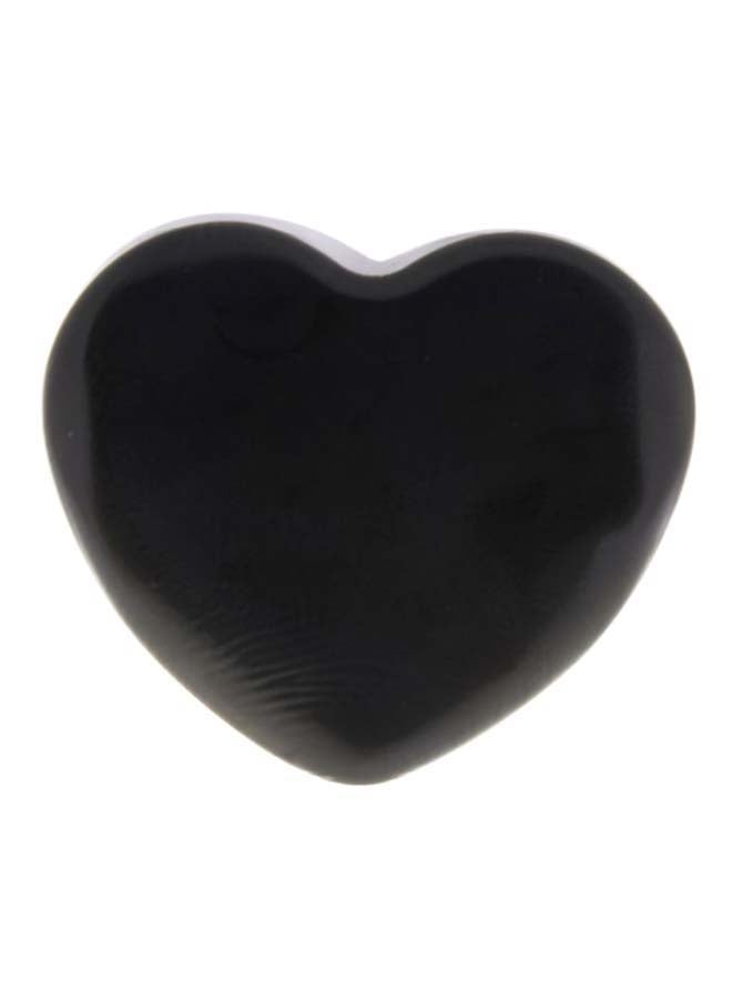 SUN SMILE Heart Shaped Makeup Puff Black - Image 2