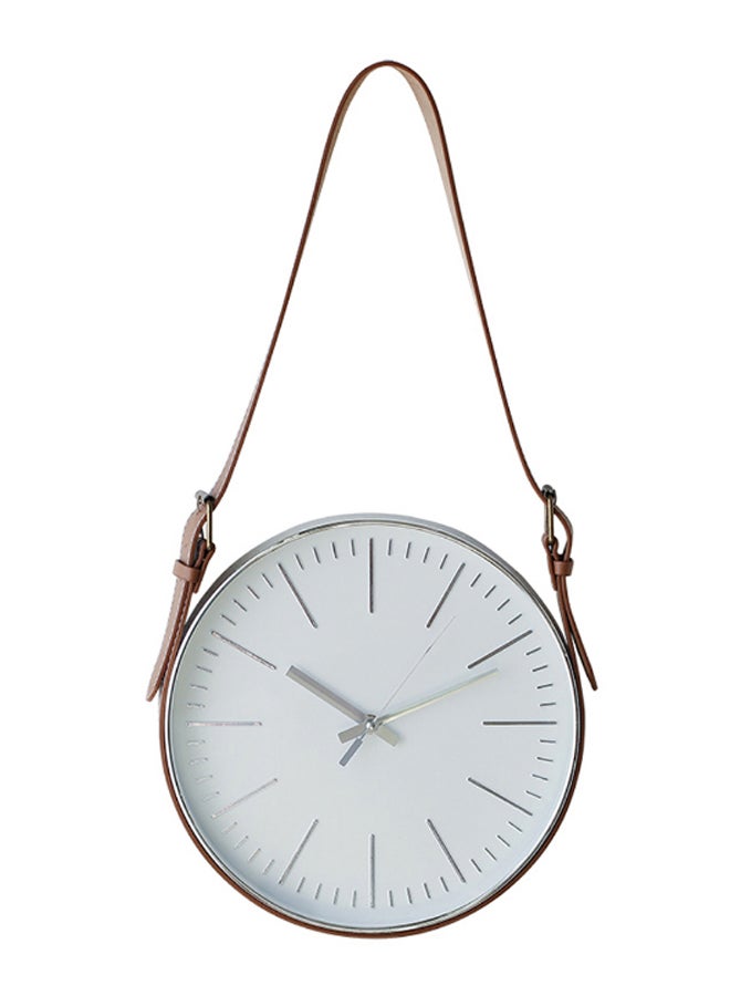 Nordic Creative Home Wall Belt Clock Silver 30 x 30cm  - Image 1