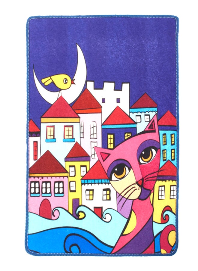 Biggdesign - Owl And City Door Mat Multicolour 45 x 70cm - Image 1