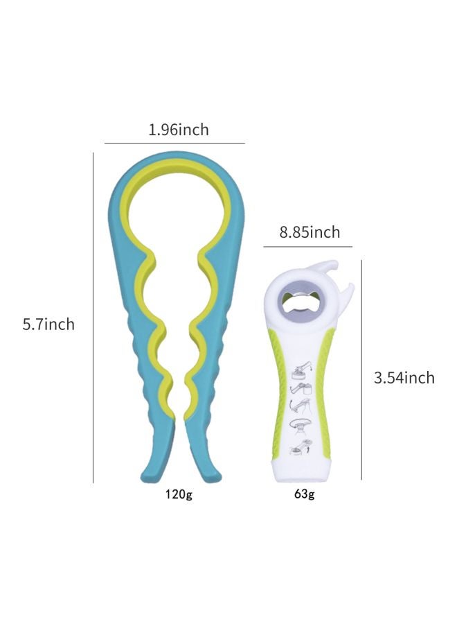Pack Of 2 Bottle Openers Blue/White/Green 14.5x5cm  - Image 3