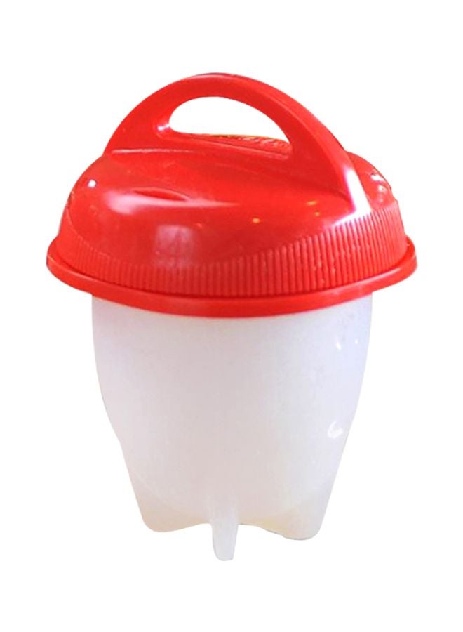 Silicone Egg Cooker Red/White 8.5x6.5x6.5cm  - Image 1