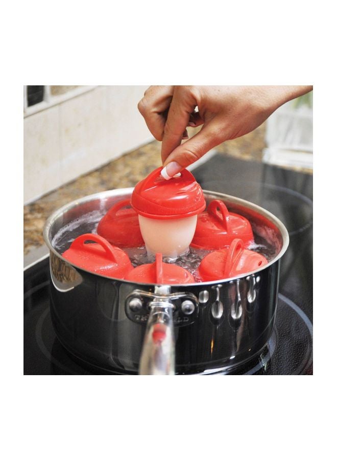 Silicone Egg Cooker Red/White 8.5x6.5x6.5cm  - Image 4