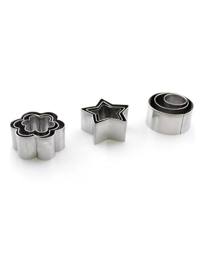 24-Piece Stainless Steel Cookie Cutter Set Silver - Image 4