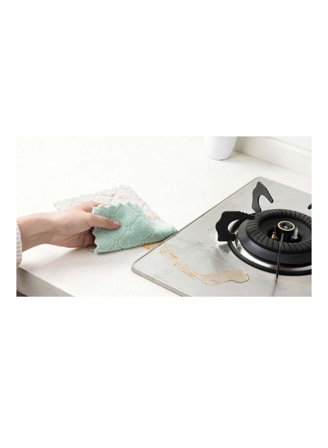 Kitchen Dishcloth Towel Green/Pink 25.5x15cm - Image 2