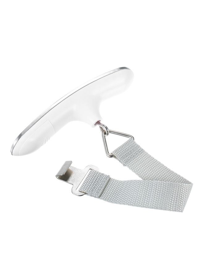 Portable Digital Luggage Scale Silver/White/Grey - Image 2