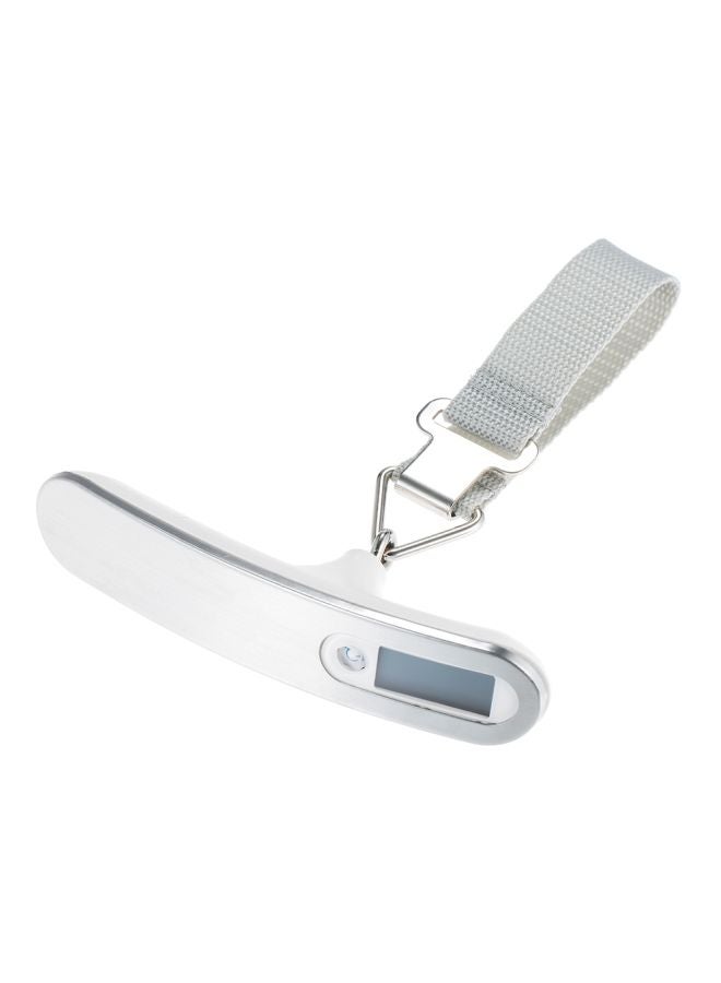 Portable Digital Luggage Scale Silver/White/Grey - Image 3
