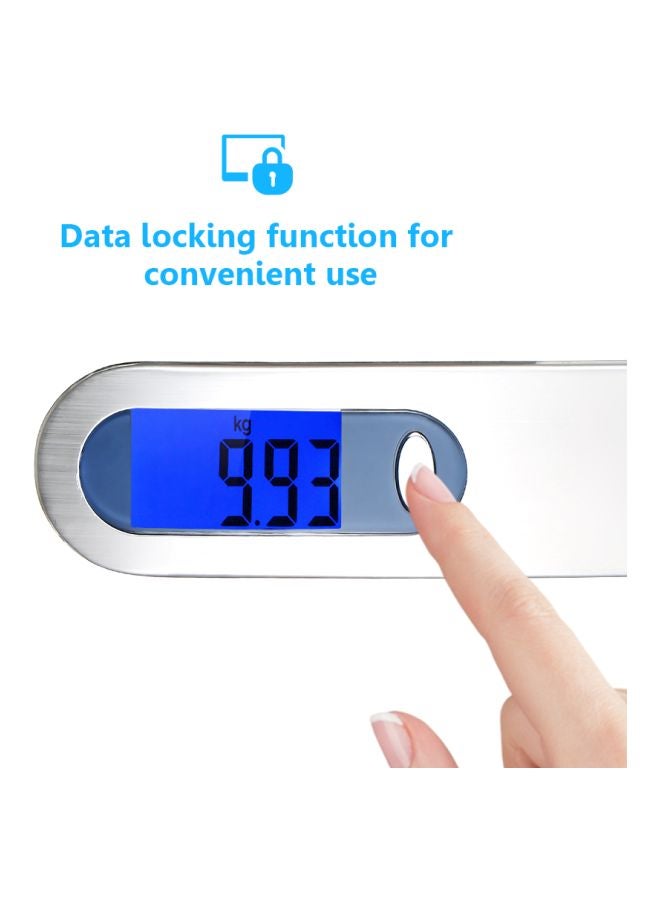 Portable Digital Luggage Scale Black/Silver  - Image 3