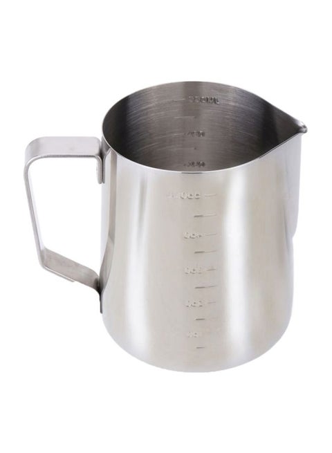 Stainless Steel Milk Frother Pitcher Silver 10.5x7.5x9cm