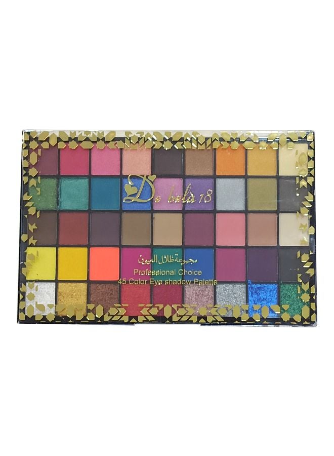 De Bela 18 Professional Choice 45 Color Eye Shadow Palette Multicolour  - Image 2