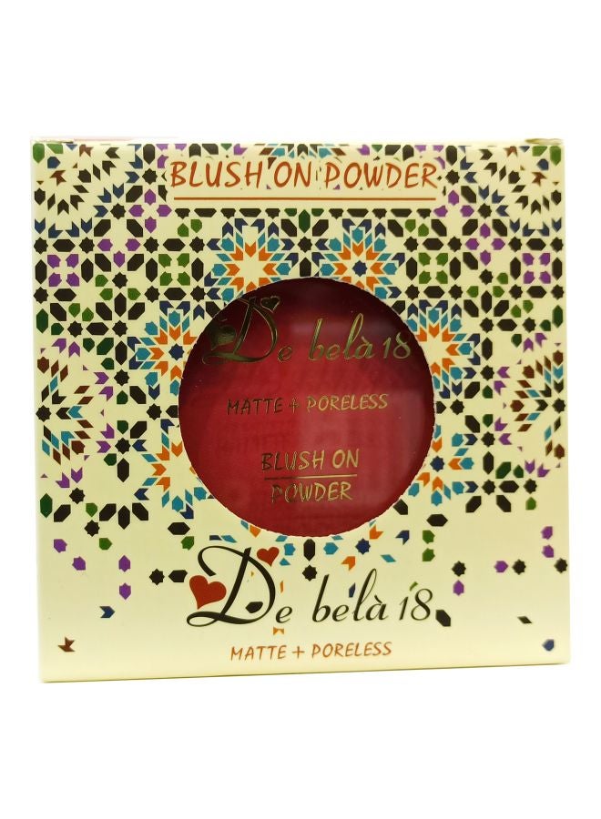 De Bela 18 Matte Plus Poreless Blush On Powder 03 Rouge  - Image 2