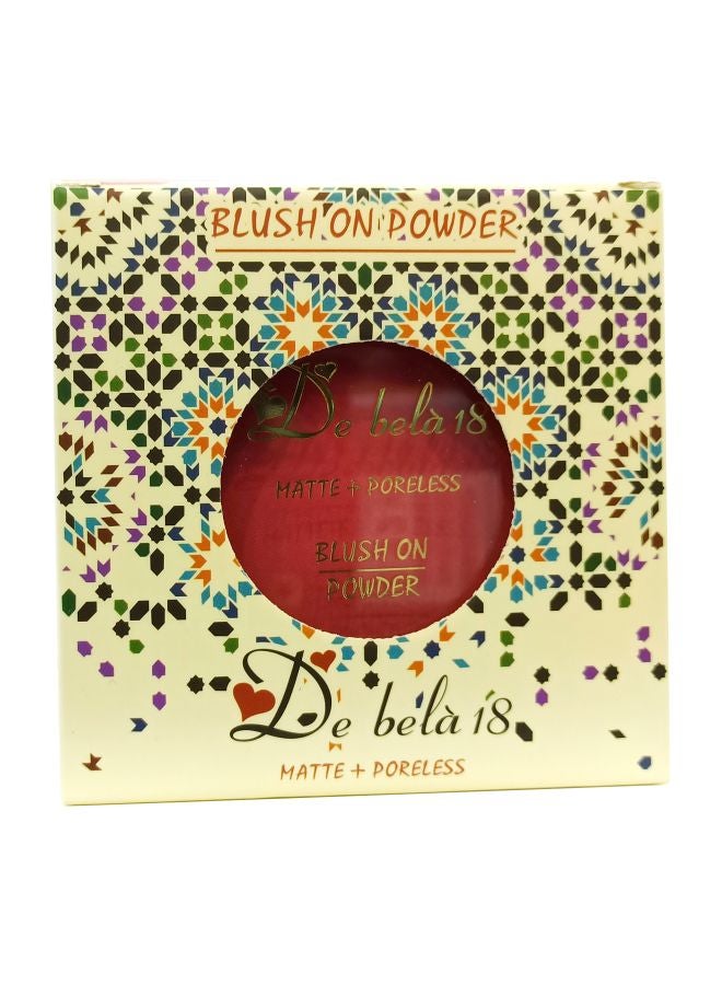 De Bela 18 Matte Plus Poreless Blush On Powder Bright Fuschia  - Image 3