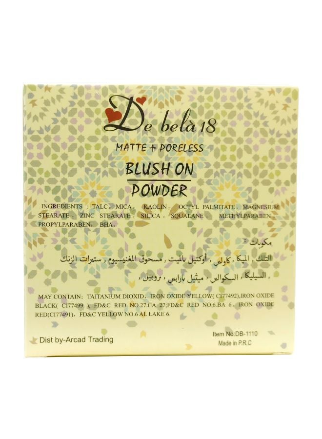 De Bela 18 Matte Plus Poreless Blush On Powder 06 Proper Brown - Image 4