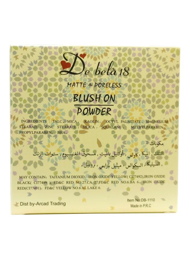 De Bela 18 Matte Plus Poreless Blush On Powder 04 Burnt Pink - Image 3