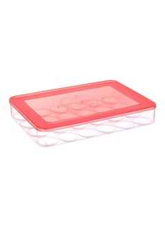 Lamsa Plast Plastic Egg Container Red/Clear 22cm 