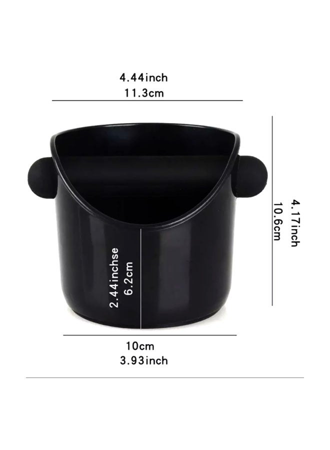 Espresso Coffee Waste Box Black 10x10.6cm  - Image 2