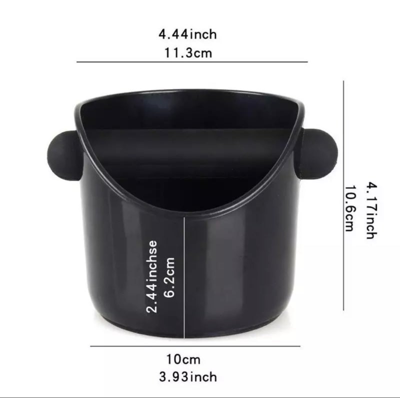Espresso Coffee Waste Box Black 10x10.6cm  - Image 4