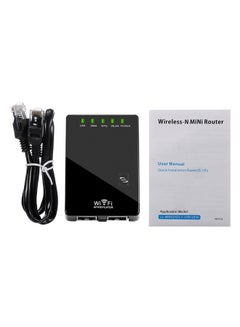 Mini Wireless Repeater Wifi Signal Amplifier Extender Black