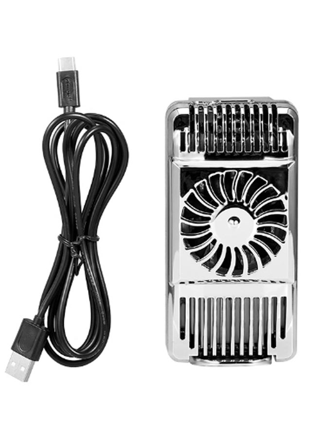 Generic Portable Semiconductor Radiator Cooling Fan Silver/Black  - Image 1