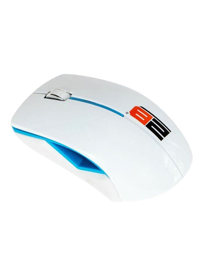 2B 2.4G Wireless Mouse White/Blue - Image 1