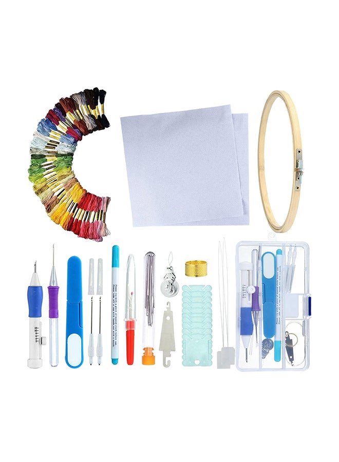 85-Piece DIY Magic Embroidery Sewing Kit Multicolour One Size  - Image 1