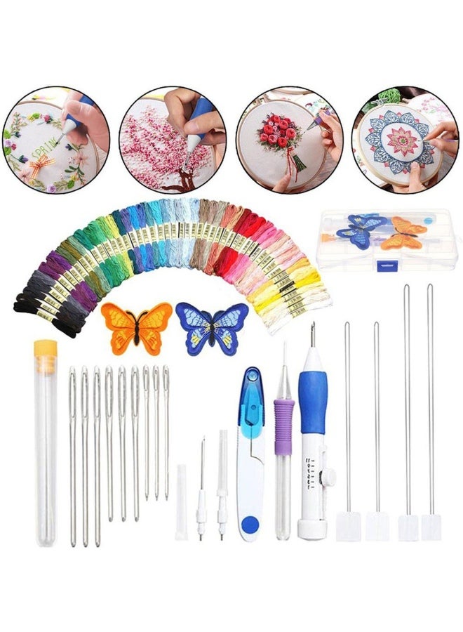 85-Piece DIY Magic Embroidery Sewing Kit Multicolour One Size  - Image 2