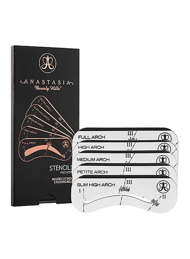 ANASTASIA BEVERLY HILLS 5-Piece Eyebrow Stencil Kit White - Image 2