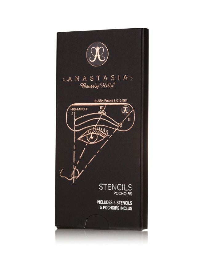 ANASTASIA BEVERLY HILLS 5-Piece Stencil Set Black - Image 3