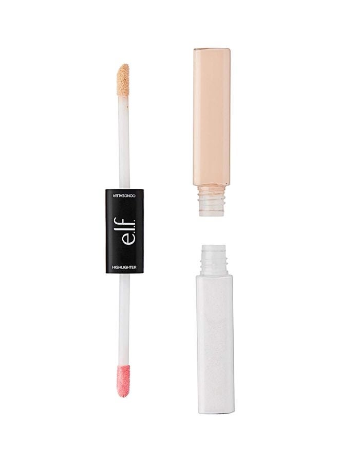 إلف مجموعة هايلايتر وخافي عيوب البشرة لمنطقة أسفل العيون، من 3 قطع لامع /فاتح - Image 2