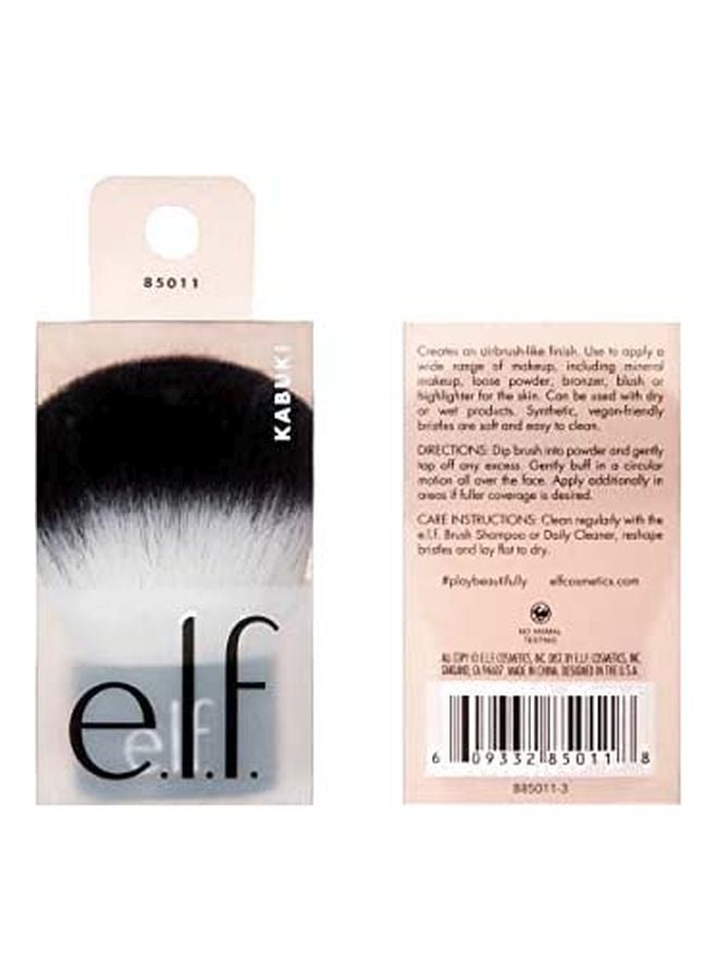 elf 6-Piece Kabuki Face Brush Set Black/White/Brown - Image 2