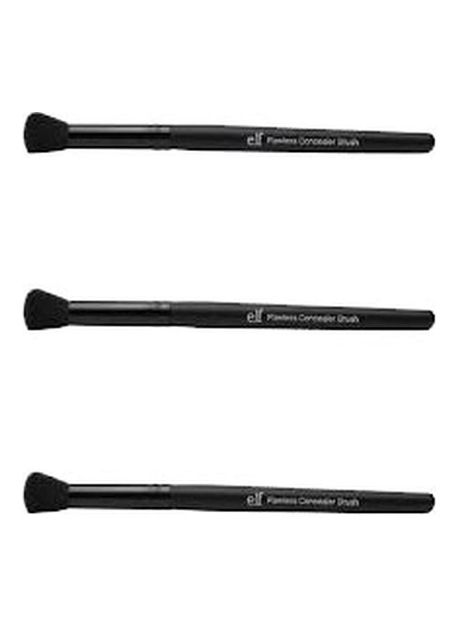 elf 3-Piece Studio Flawless Concealer Brush Set Black - Image 2