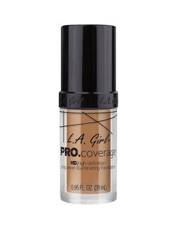 LA Girl Pro Coverage HD Long Wear Illuminating Foundation Beige  - Image 2