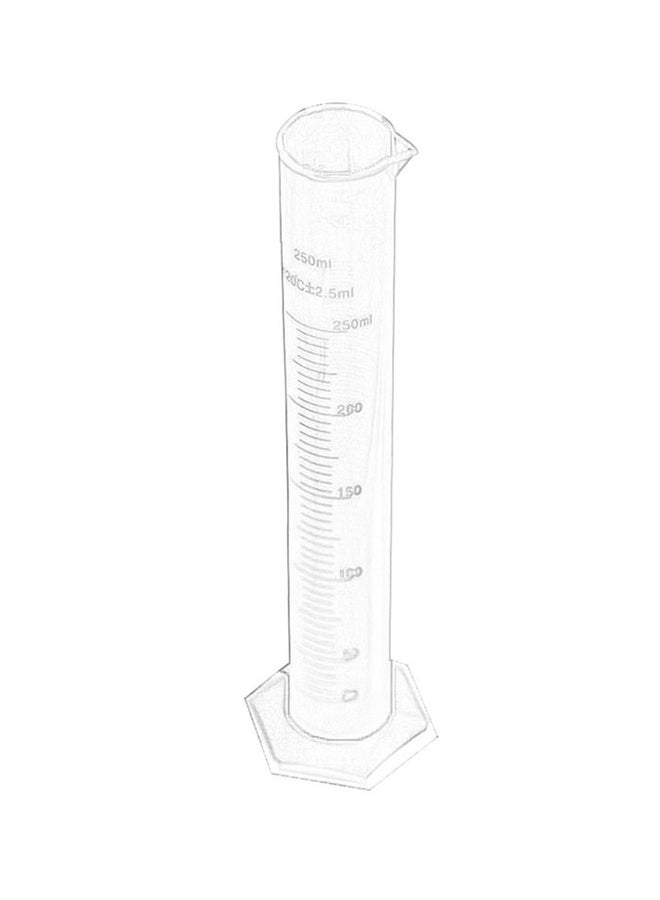 Generic Plastic Measuring Cylinder Clear 300 x 81mm  - Image 1