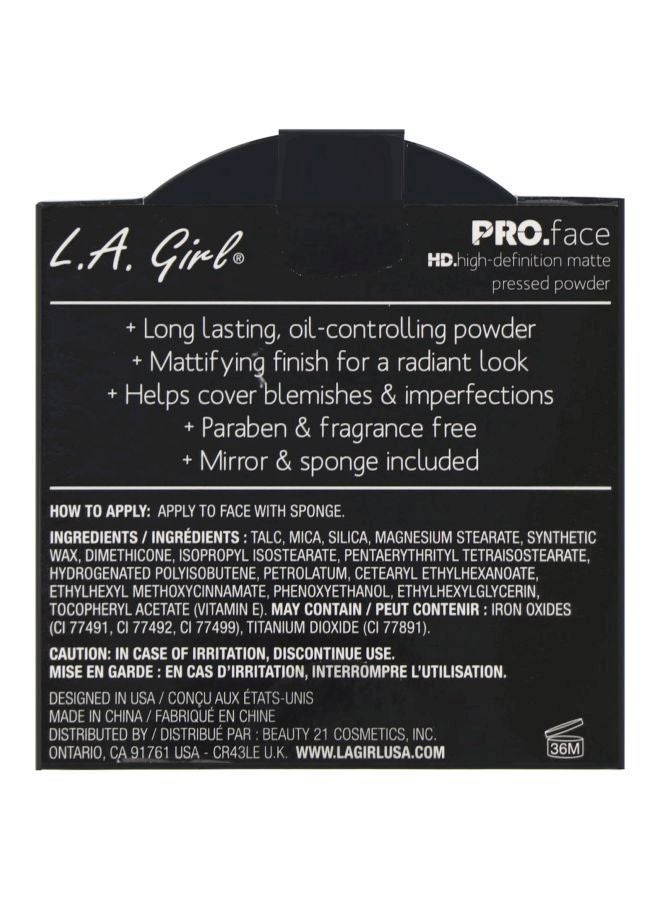 لا جيرل بودرة مضغوطة غير لامعة برو فيس كريمي طبيعي - Image 4