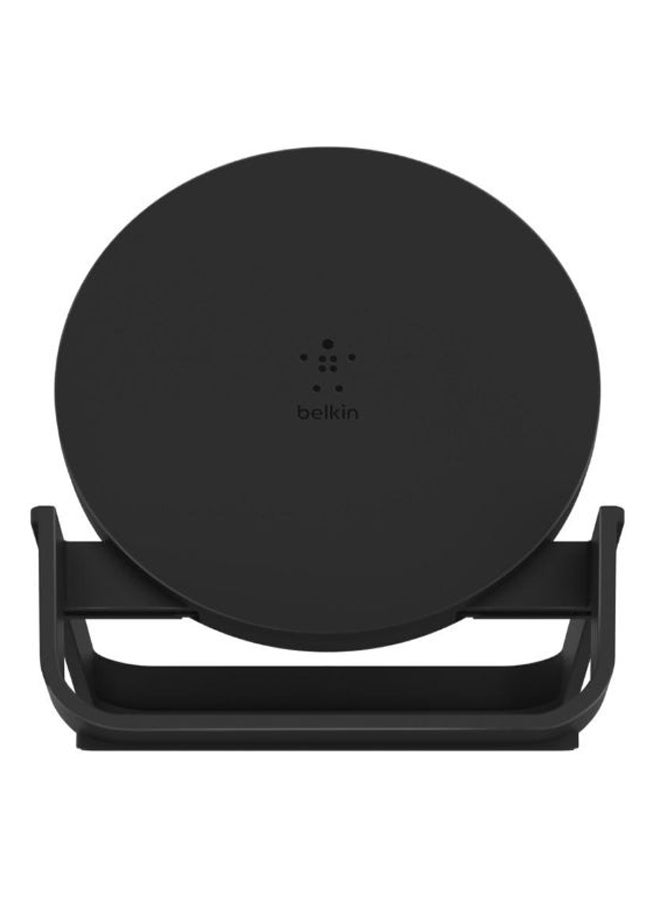 belkin Boost Charge Wireless Charging Stand 10W (Qi-Certified Fast Wireless Charger For iPhone,Samsung,Google,More) Black  - Image 1
