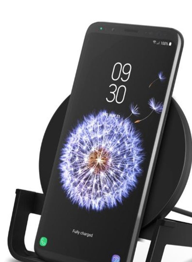 belkin Boost Charge Wireless Charging Stand 10W (Qi-Certified Fast Wireless Charger For iPhone,Samsung,Google,More) Black  - Image 2