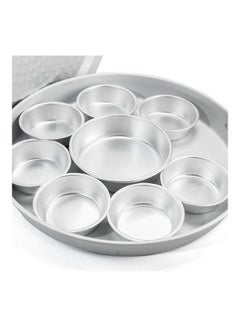 AL RIMAYA Aluminum Food Dish Set Silver  - Image 2