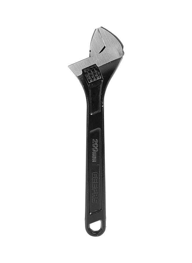 GEEPAS 8" Adjustable Wrench | High Quality CRV, Black Phosphated Finish and Comfortable Grip, Hardened and Tempered | Ideal for Gripping, Tightening, or More Black/Silver 8inch - Image 1