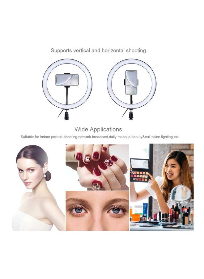 docooler LED Photography Ring Light With Mobile Bracket White/Black  - Image 5