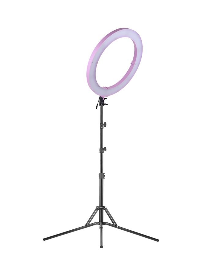 ANDOER LED Photography Ring Light Set Pink/White/Black - Image 1