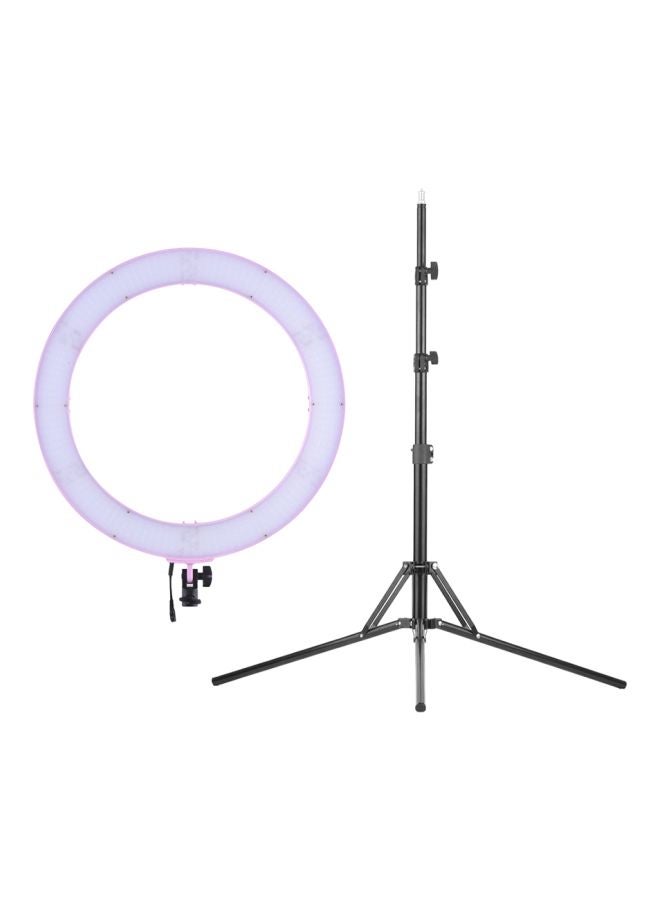 ANDOER LED Photography Ring Light Set Pink/White/Black - Image 5