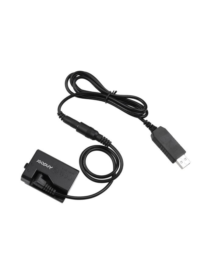 ANDOER USB Dummy Battery DC Coupler Charging Adapter Black - Image 5