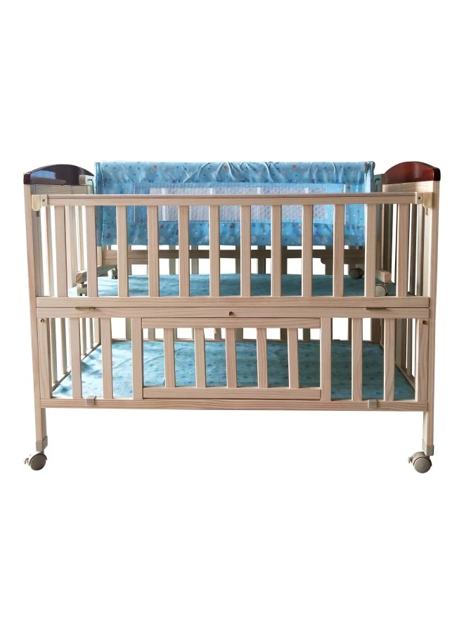 Baby love Wooden Bed With Mosquito Net