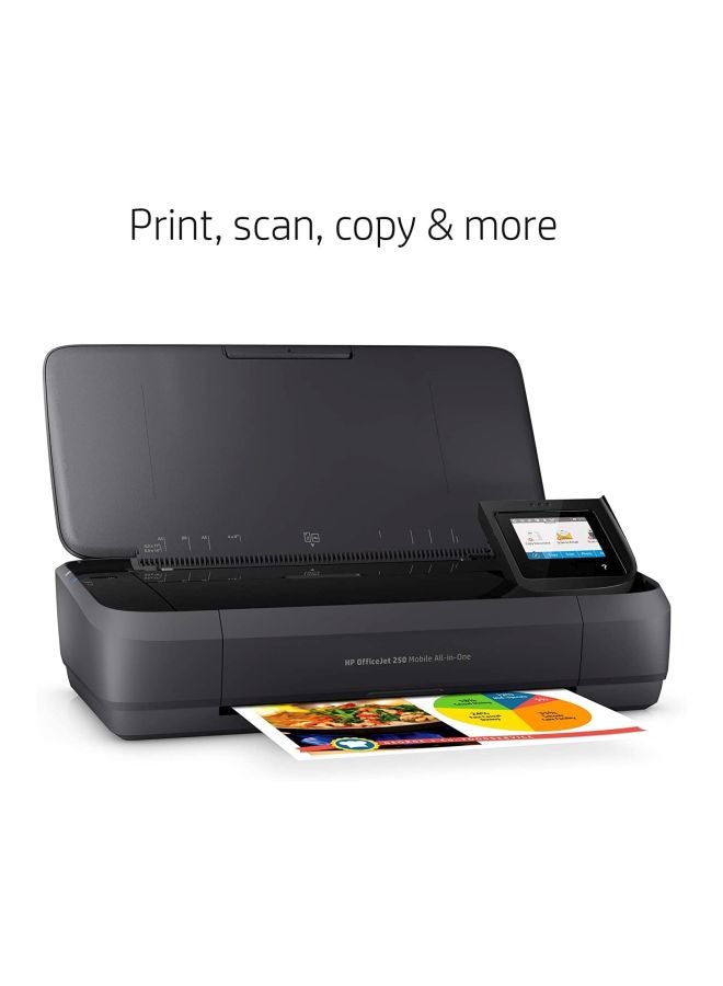 HP - OfficeJet 250 All-In-One Printer With Mobile Print/Scan/Copy/Wi-Fi Function Black - Image 1