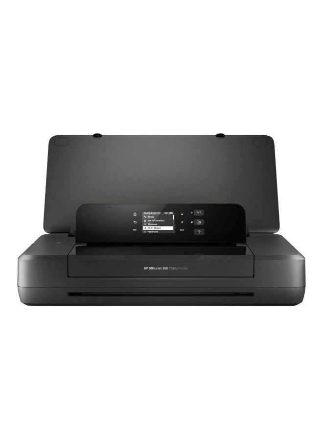 HP - Officejet 200 Inkjet Mobile Printer With Print/Wi-Fi Function Black - Image 1